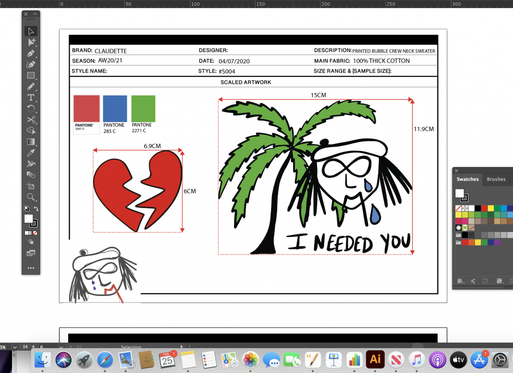 graphic design in a Tech Pack
