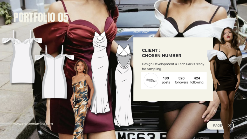 tech pack for ladies fashion brand